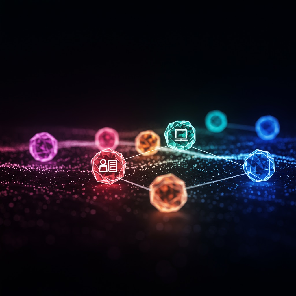 Abstract network background