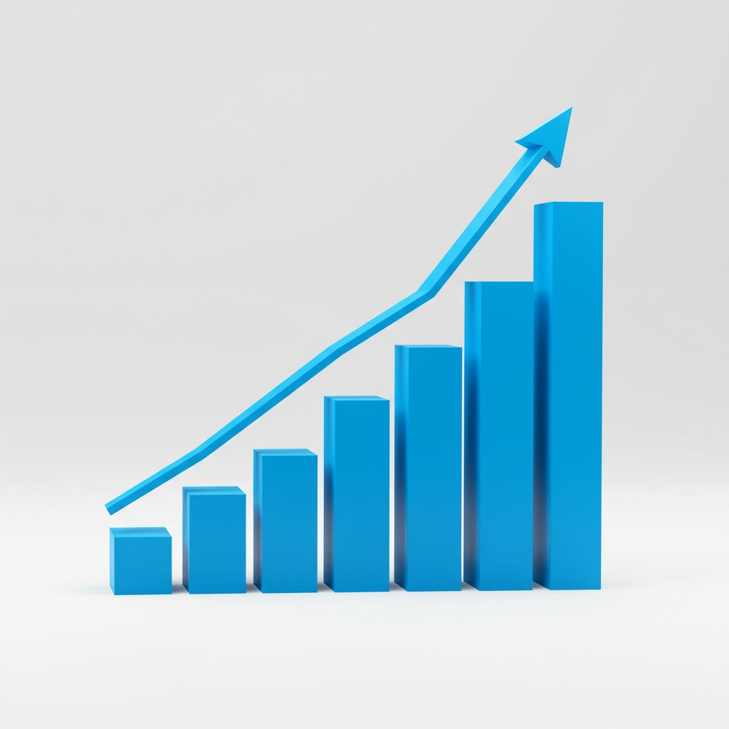 Optimization chart showing growth and efficiency